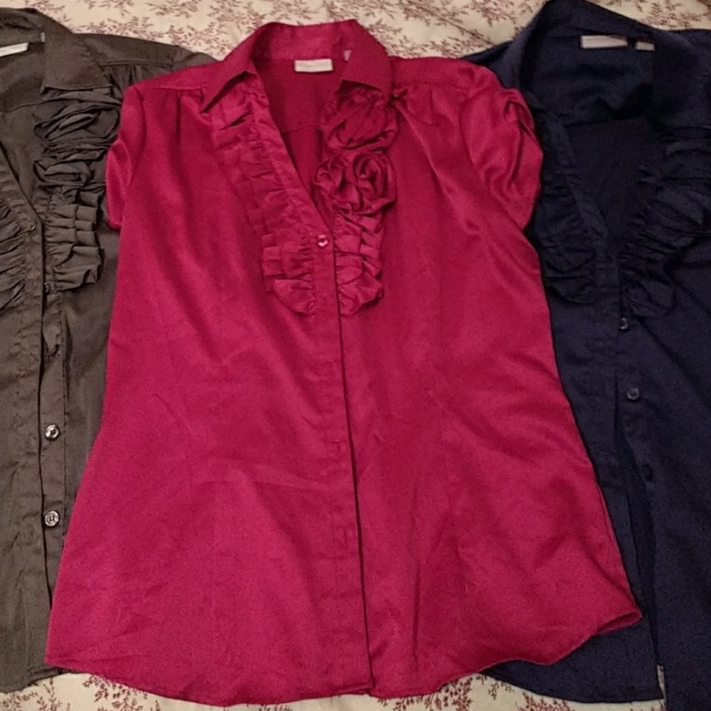 New York & Co - 3x short sleeve blouse